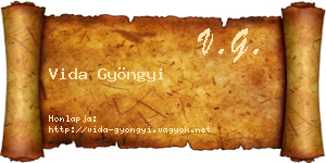 Vida Gyöngyi névjegykártya